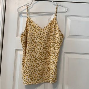 Woman’s leopard print tank top blouse
